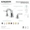 Kingston Brass Widespread Bathroom Faucet with PopUp Drain, Polished Nickel KB986RXLPN - alternate 2